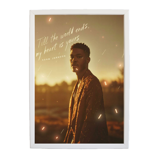 Adam Johnson 'Till The World Ends, My Heart Is Yours' art print #26 — music-inspired wall decor by Music Stag