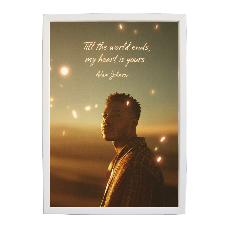 Adam Johnson 'Till The World Ends, My Heart Is Yours' art print #27 — music-inspired wall decor by Music Stag