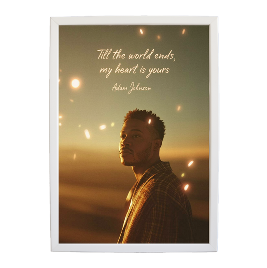 Adam Johnson 'Till The World Ends, My Heart Is Yours' art print #27 — music-inspired wall decor by Music Stag