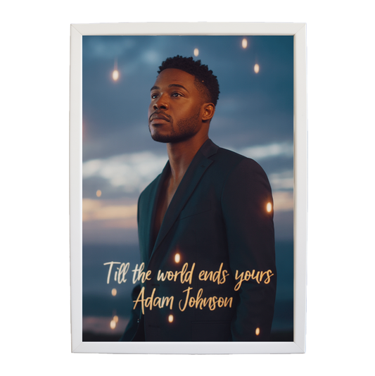 Adam Johnson 'Till The World Ends, My Heart Is Yours' art print #2 — music-inspired wall decor by Music Stag