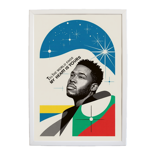 Adam Johnson 'Till The World Ends, My Heart Is Yours' art print #30 — music-inspired wall decor by Music Stag