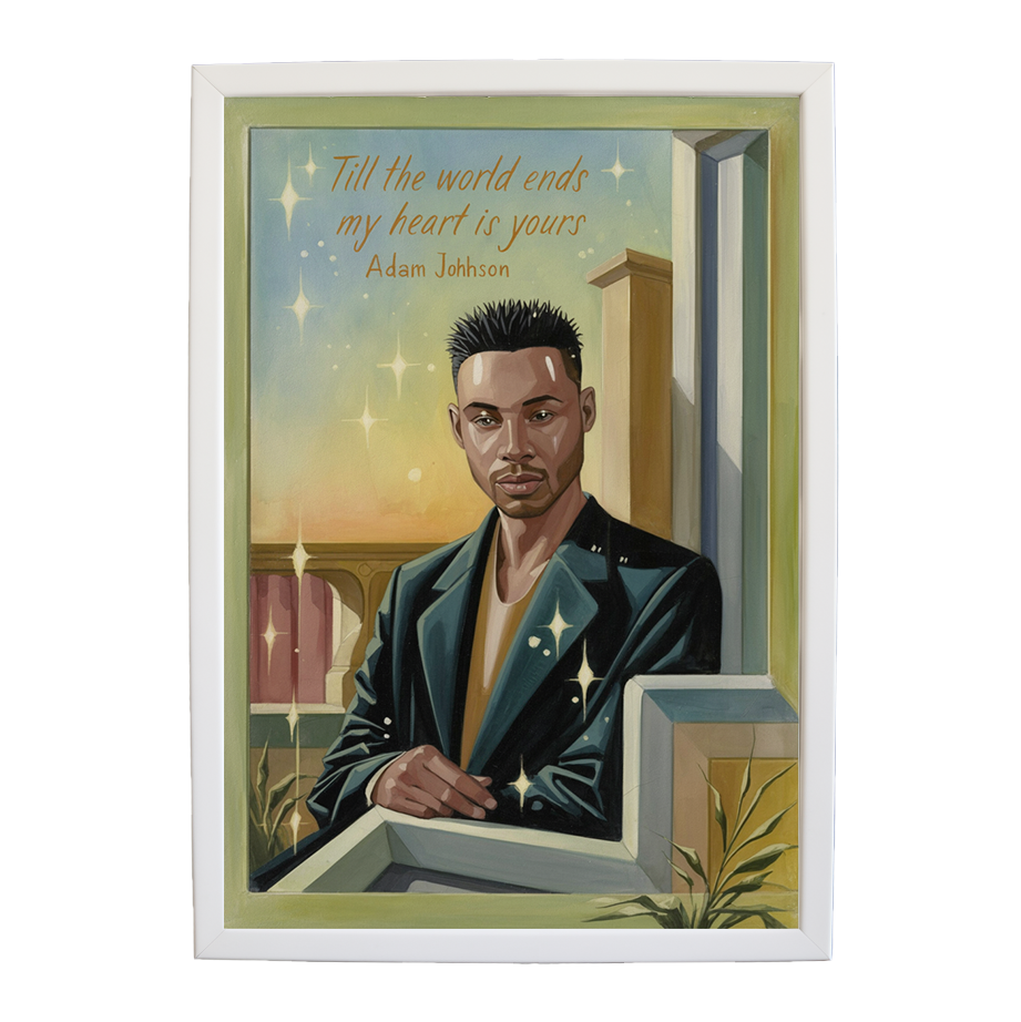 Adam Johnson 'Till The World Ends, My Heart Is Yours' art print #31 — music-inspired wall decor by Music Stag
