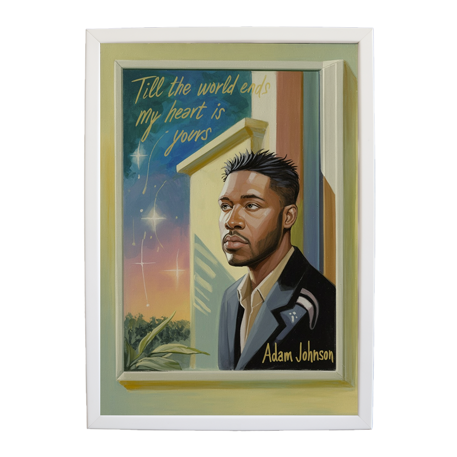 Adam Johnson 'Till The World Ends, My Heart Is Yours' art print #32 — music-inspired wall decor by Music Stag