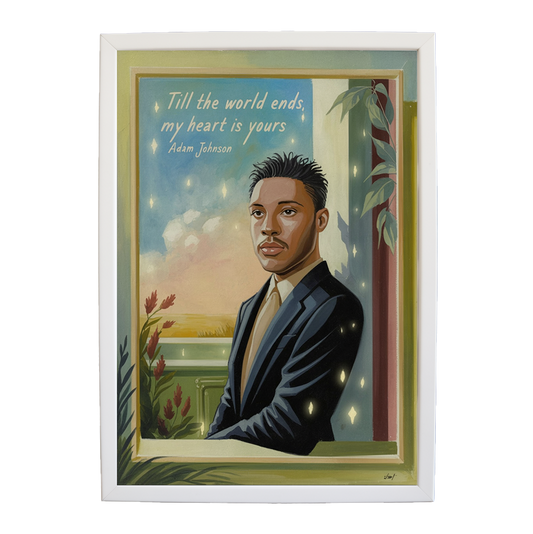 Adam Johnson 'Till The World Ends, My Heart Is Yours' art print #34 — music-inspired wall decor by Music Stag