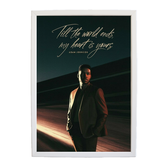 Adam Johnson 'Till The World Ends, My Heart Is Yours' art print #36 — music-inspired wall decor by Music Stag