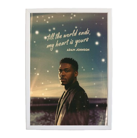 Adam Johnson 'Till The World Ends, My Heart Is Yours' art print #38 — music-inspired wall decor by Music Stag
