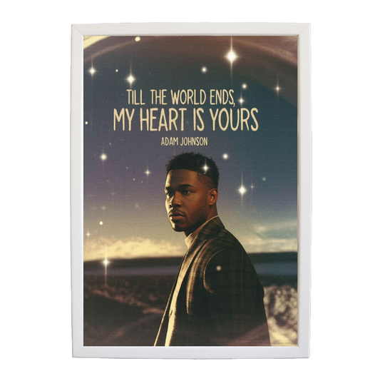 Adam Johnson 'Till The World Ends, My Heart Is Yours' art print #39 — music-inspired wall decor by Music Stag