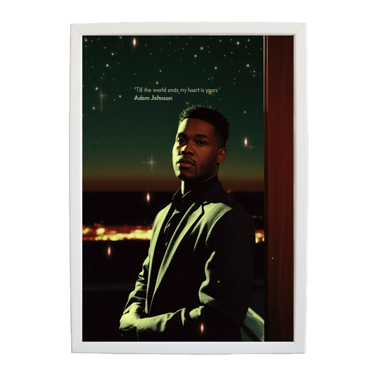 Adam Johnson 'Till The World Ends, My Heart Is Yours' art print #40 — music-inspired wall decor by Music Stag