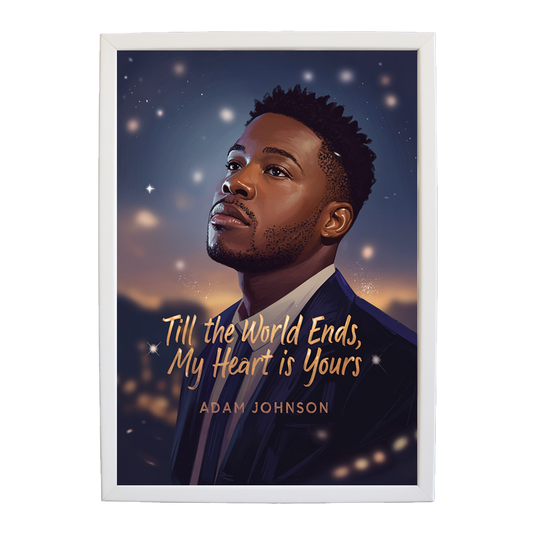 Adam Johnson 'Till The World Ends, My Heart Is Yours' art print #5 — music-inspired wall decor by Music Stag