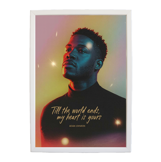 Adam Johnson 'Till The World Ends, My Heart Is Yours' art print #62 — music-inspired wall decor by Music Stag
