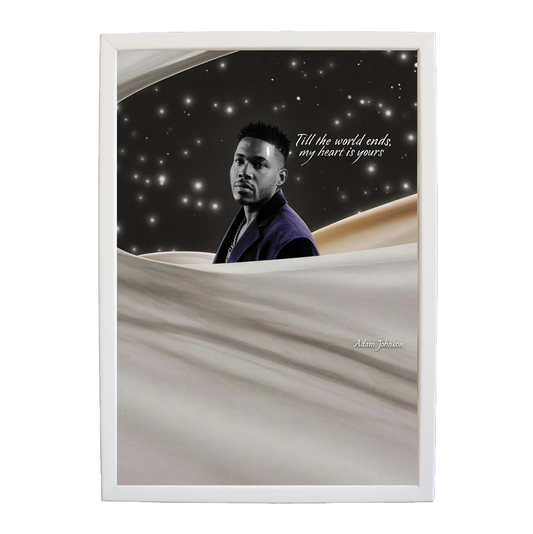 Adam Johnson 'Till The World Ends, My Heart Is Yours' art print #63 — music-inspired wall decor by Music Stag