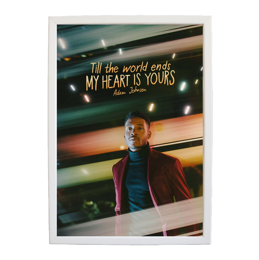 Adam Johnson 'Till The World Ends, My Heart Is Yours' art print #69 — music-inspired wall decor by Music Stag