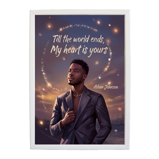 Adam Johnson 'Till The World Ends, My Heart Is Yours' art print #6 — music-inspired wall decor by Music Stag