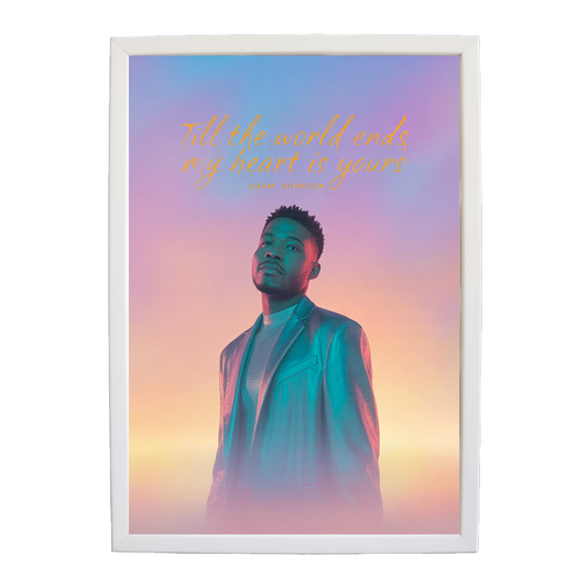 Adam Johnson 'Till The World Ends, My Heart Is Yours' art print #70 — music-inspired wall decor by Music Stag