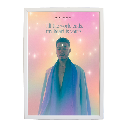 Adam Johnson 'Till The World Ends, My Heart Is Yours' art print #71 — music-inspired wall decor by Music Stag