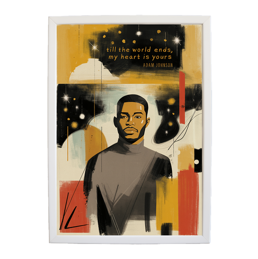 Adam Johnson 'Till The World Ends, My Heart Is Yours' art print #77 — music-inspired wall decor by Music Stag