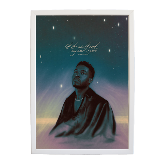 Adam Johnson 'Till The World Ends, My Heart Is Yours' art print #80 — music-inspired wall decor by Music Stag