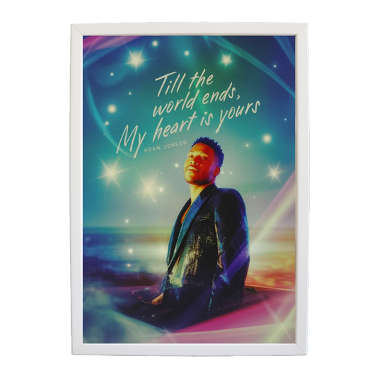 Adam Johnson 'Till The World Ends, My Heart Is Yours' art print #87 — music-inspired wall decor by Music Stag