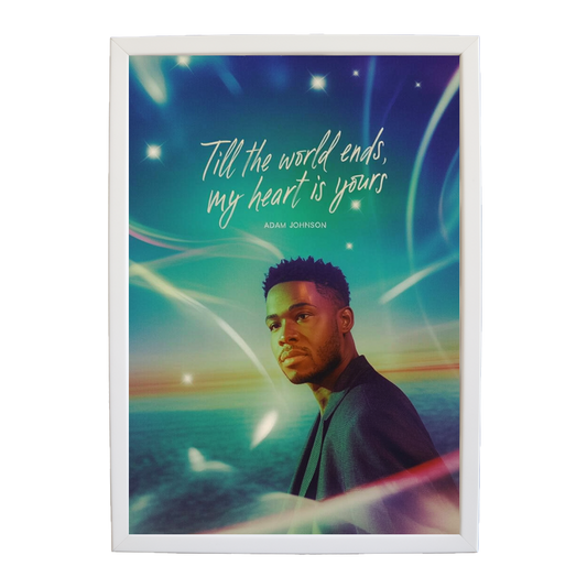 Adam Johnson 'Till The World Ends, My Heart Is Yours' art print #88 — music-inspired wall decor by Music Stag