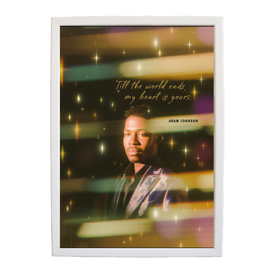 Adam Johnson 'Till The World Ends, My Heart Is Yours' art print #96 — music-inspired wall decor by Music Stag