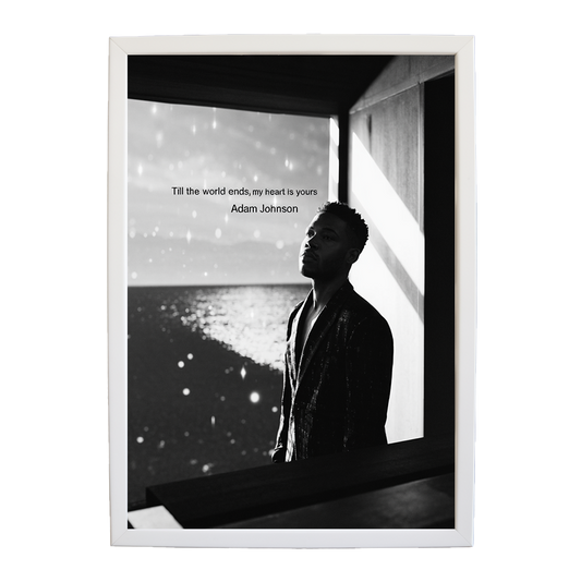 Adam Johnson 'Till The World Ends, My Heart Is Yours' art print #97 — music-inspired wall decor by Music Stag