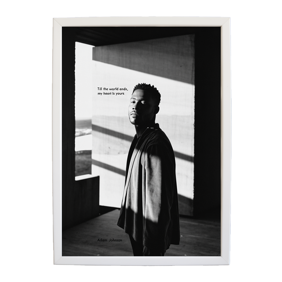 Adam Johnson 'Till The World Ends, My Heart Is Yours' art print #98 — music-inspired wall decor by Music Stag