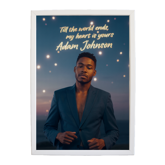 Adam Johnson 'Till The World Ends, My Heart Is Yours' art print #9 — music-inspired wall decor by Music Stag