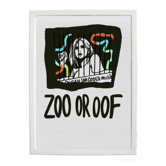 Longan Jar Golden Band Music – Musician Wall Art – wall art print – Zoo or Oof – pulsing EDM, electronic, dance – Music Stag