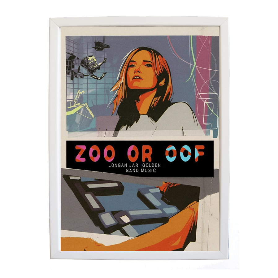 Longan Jar Golden Band Music – Studio Wall Art Print – wall art print – Zoo or Oof – pulsing EDM, electronic, dance – Music Stag