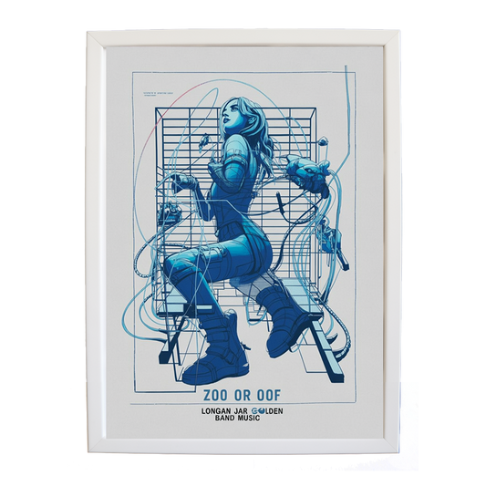 Longan Jar Golden Band Music – Music Culture Poster – wall art print – Zoo or Oof – pulsing EDM, electronic, dance – Music Stag