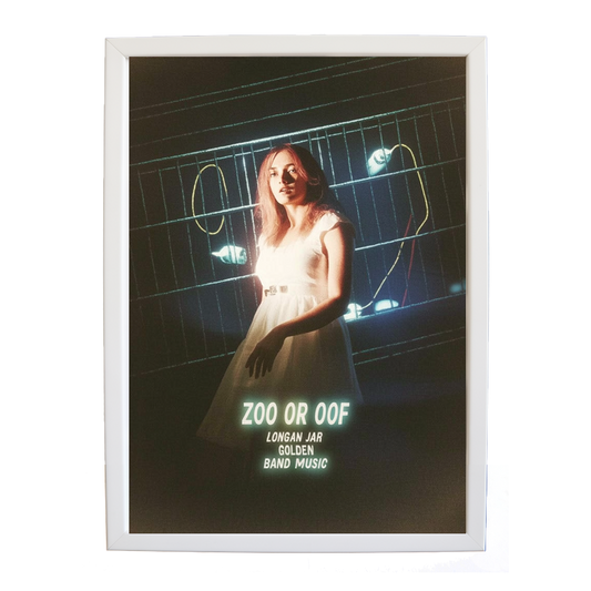 Longan Jar Golden Band Music – Music Inspired Artwork – wall art print – Zoo or Oof – pulsing EDM, electronic, dance – Music Stag