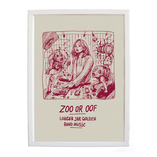 Longan Jar Golden Band Music – Music Wall Art Print – wall art print – Zoo or Oof – pulsing EDM, electronic, dance – Music Stag