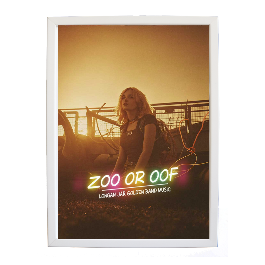 Longan Jar Golden Band Music – Modern Music Poster – wall art print – Zoo or Oof – pulsing EDM, electronic, dance – Music Stag