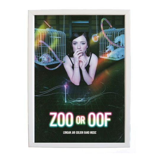 Longan Jar Golden Band Music – Sound Inspired Wall Print – wall art print – Zoo or Oof – pulsing EDM, electronic, dance – Music Stag