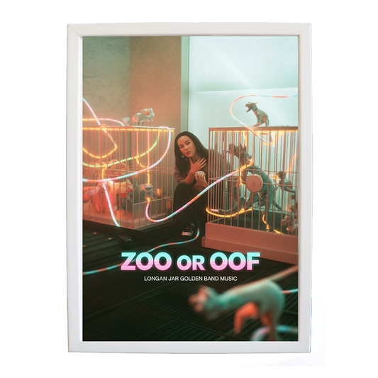 Longan Jar Golden Band Music – Vintage Music Poster – wall art print – Zoo or Oof – pulsing EDM, electronic, dance – Music Stag