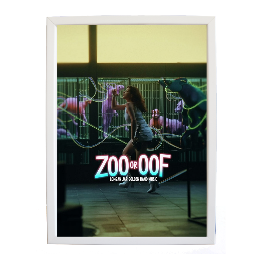 Longan Jar Golden Band Music – Wall Art Print – wall art print – Zoo or Oof – pulsing EDM, electronic, dance – Music Stag