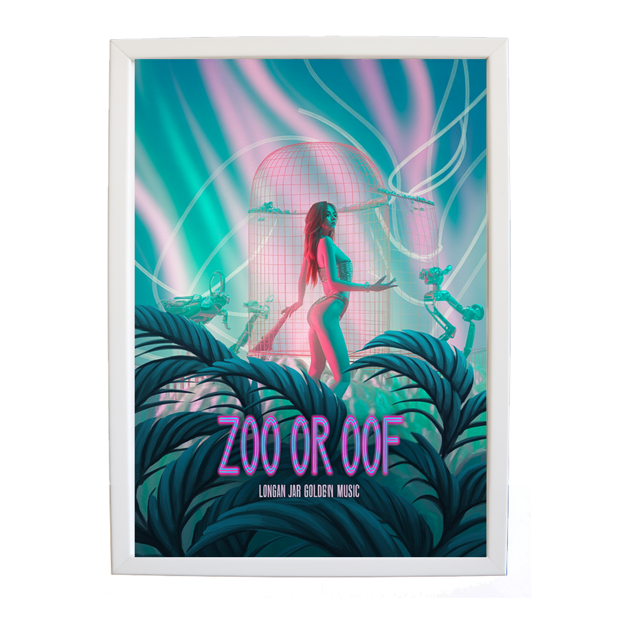 Longan Jar Golden Band Music – Classic Music Poster – wall art print – Zoo or Oof – pulsing EDM, electronic, dance – Music Stag