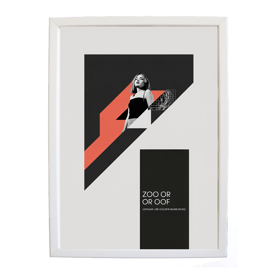 Longan Jar Golden Band Music – Artistic Music Wall Decor – wall art print – Zoo or Oof – pulsing EDM, electronic, dance – Music Stag