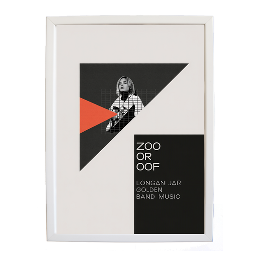 Longan Jar Golden Band Music – Artistic Music Wall Decor – wall art print – Zoo or Oof – pulsing EDM, electronic, dance – Music Stag