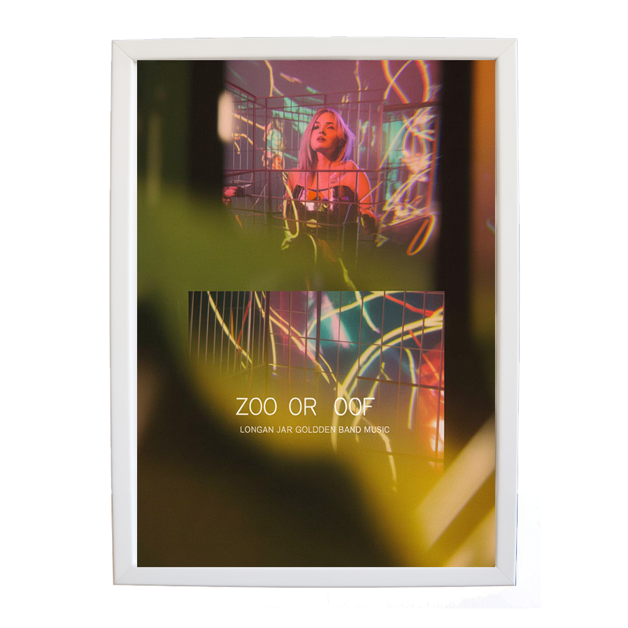 Longan Jar Golden Band Music – Contemporary Music Wall Art – wall art print – Zoo or Oof – pulsing EDM, electronic, dance – Music Stag