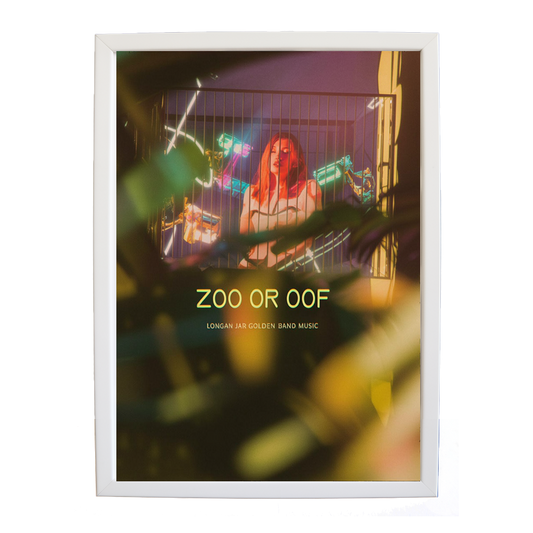 Longan Jar Golden Band Music – Inspirational Music Quote Art – wall art print – Zoo or Oof – pulsing EDM, electronic, dance – Music Stag