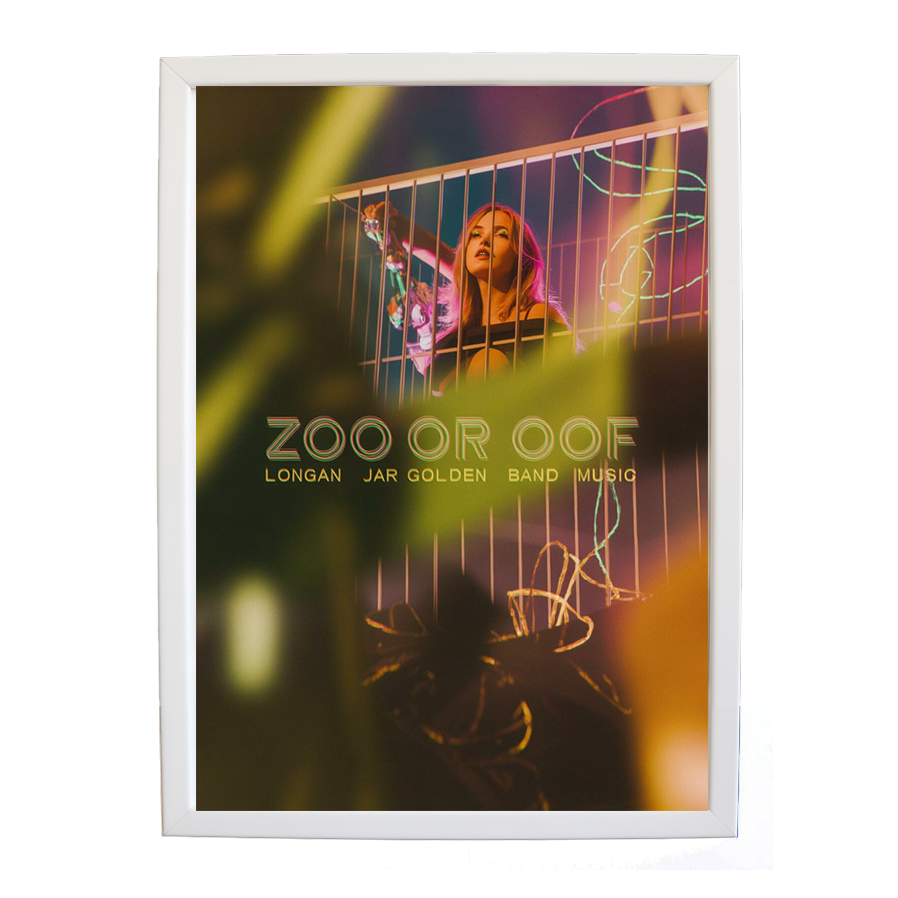 Longan Jar Golden Band Music – Album Art Print – wall art print – Zoo or Oof – pulsing EDM, electronic, dance – Music Stag
