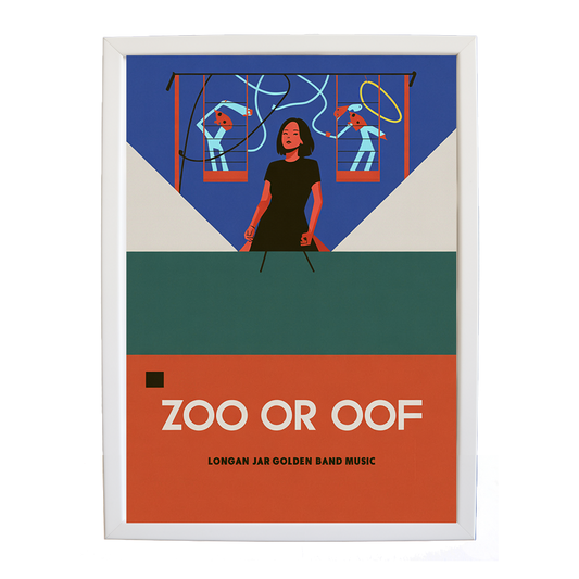 Longan Jar Golden Band Music – Music Photography Poster – wall art print – Zoo or Oof – pulsing EDM, electronic, dance – Music Stag