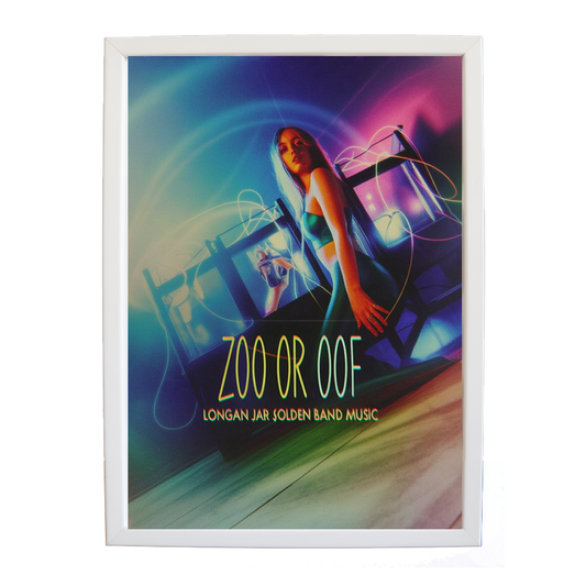 Longan Jar Golden Band Music – Contemporary Music Wall Art – wall art print – Zoo or Oof – pulsing EDM, electronic, dance – Music Stag