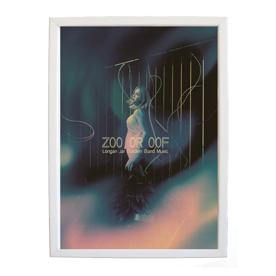 Longan Jar Golden Band Music – Artistic Music Wall Decor – wall art print – Zoo or Oof – pulsing EDM, electronic, dance – Music Stag