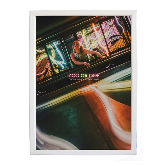 Longan Jar Golden Band Music – Song Art Print – wall art print – Zoo or Oof – pulsing EDM, electronic, dance – Music Stag