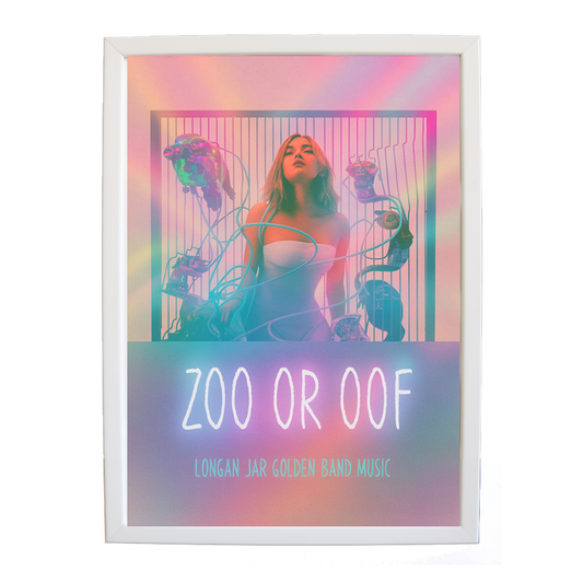 Longan Jar Golden Band Music – Expressive Music Print – wall art print – Zoo or Oof – pulsing EDM, electronic, dance – Music Stag