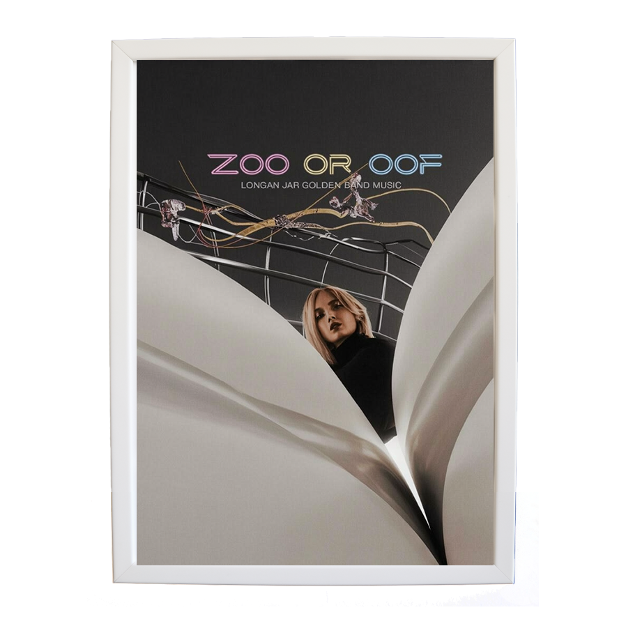 Longan Jar Golden Band Music – Wall Art Print – wall art print – Zoo or Oof – pulsing EDM, electronic, dance – Music Stag