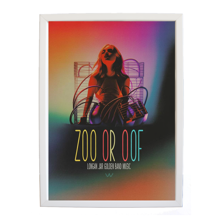 Longan Jar Golden Band Music – Classic Music Poster – wall art print – Zoo or Oof – pulsing EDM, electronic, dance – Music Stag