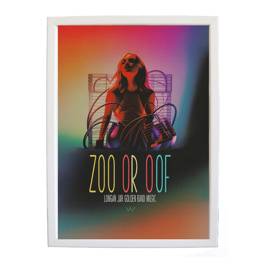 Longan Jar Golden Band Music – Classic Music Poster – wall art print – Zoo or Oof – pulsing EDM, electronic, dance – Music Stag